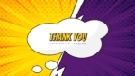 Fun Comic Style Thank You PowerPoint Template and Google Slides