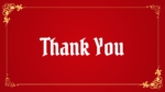 Red Theme Thank You Template