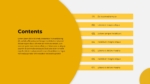 Table Of Content PowerPoint Template White and Yellow Theme