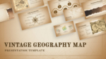 Vintage Geography Map PowerPoint Template and Google Slides Featured Image