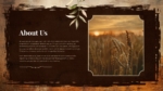 About us Rustic Vintage Nature And Outdoor Theme ppt Template