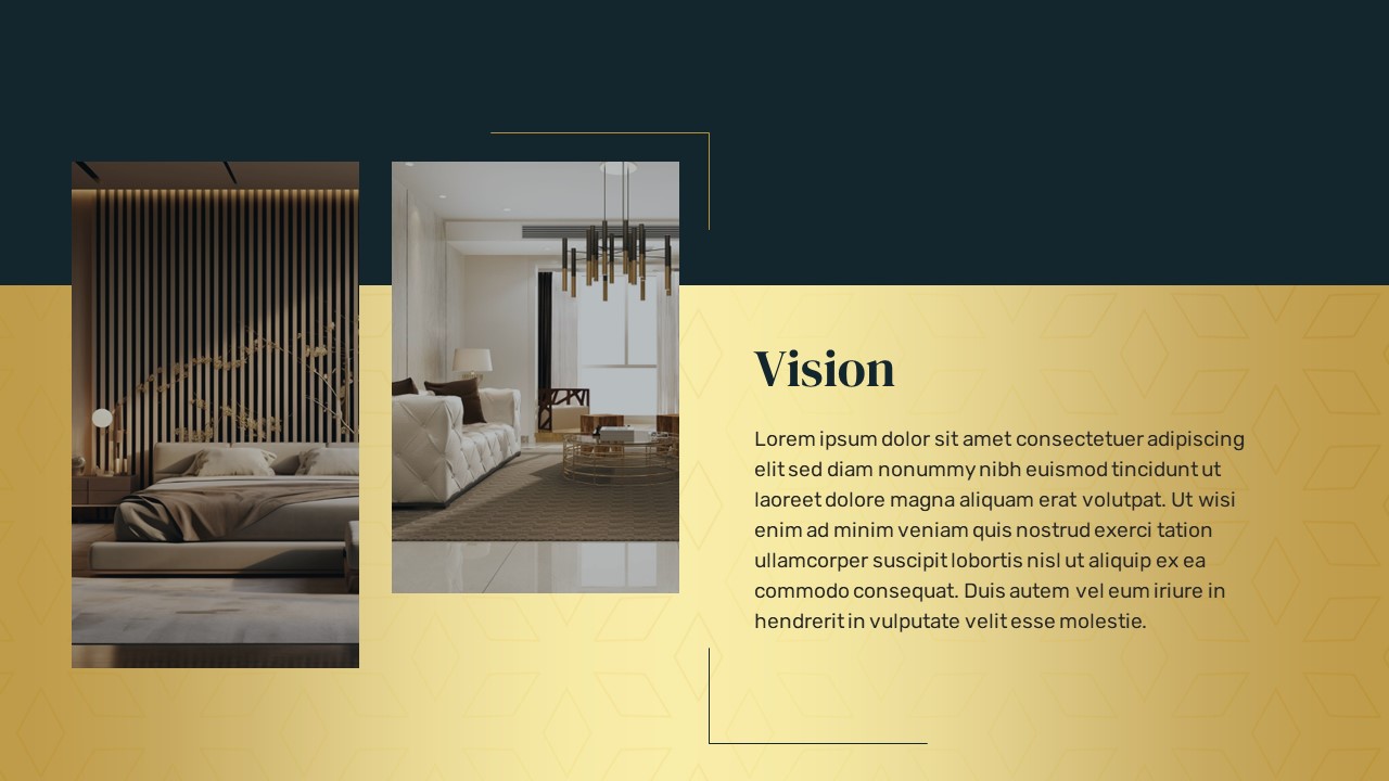 Dark & Gold Sophisticated Presentation Template