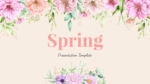 Floral Spring PowerPoint Background Template and Google Slides