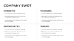 Free Company SWOT Analysis Slide Template