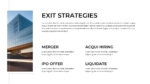 Free Exit Strategy PowerPoint Presentation Template
