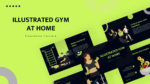 Free Illustrated Gym At Home PowerPoint Templates Featured Image