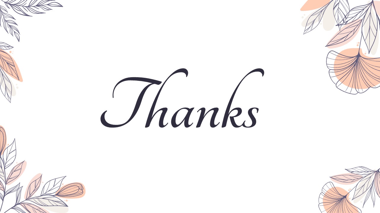Free Thanks PPT Slide