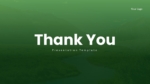Green Theme Thank You PowerPoint Template and Google Slides