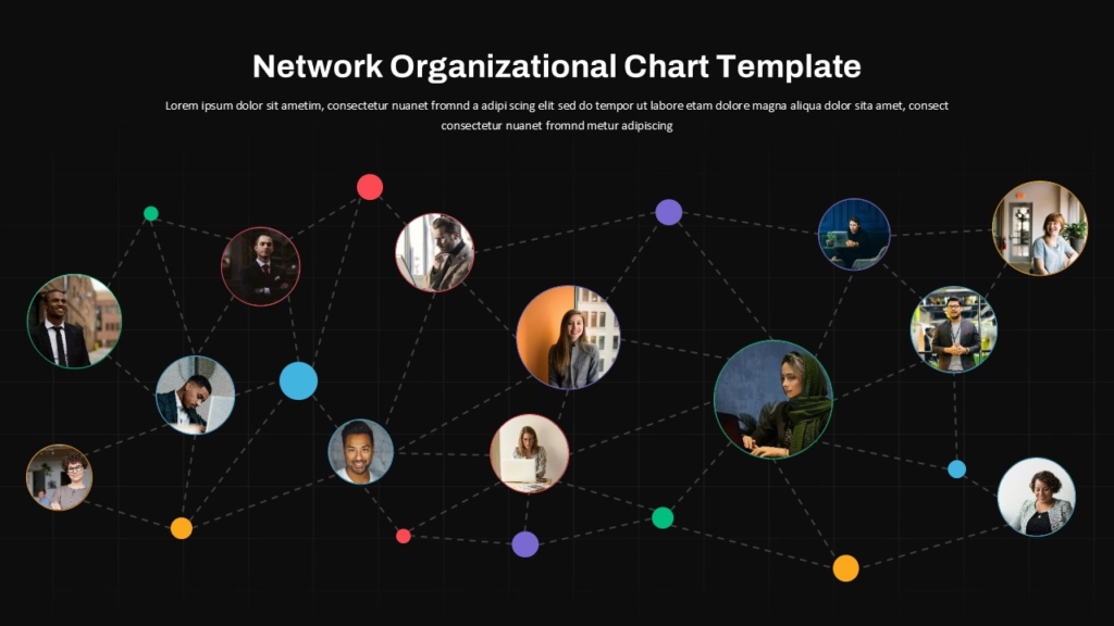Network Organizational Chart Template For PowerPoint and Google Slides