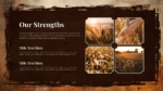 Our Strengths Vintage Nature And Outdoor Presentation Template ppt