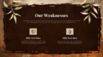 Our Weakness Vintage Nature And Outdoor Presentation Template ppt