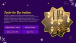 Popular New Year Tradition Presentation Template For Free