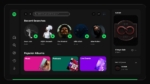 Spotify Theme PowerPoint Template for Google slides