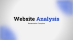 Website Analysis PowerPoint Presentation Templates