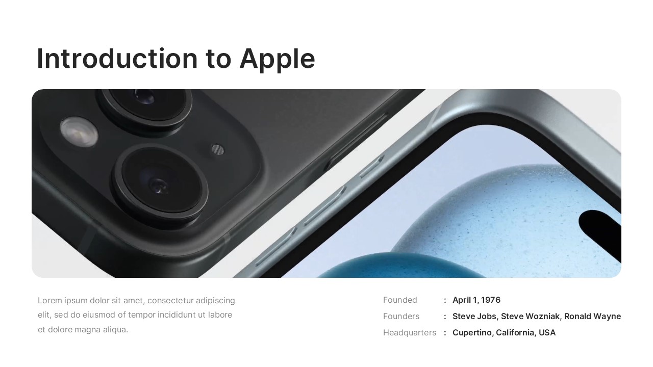 Apple PowerPoint Slide Templates