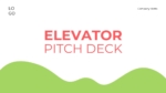 Creative Elevator Pitch Deck Templates