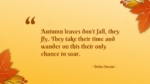 Free Autumn Quotes Presentation Template