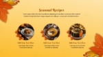 Free Autumn Seasonal Recipes Presentation Template