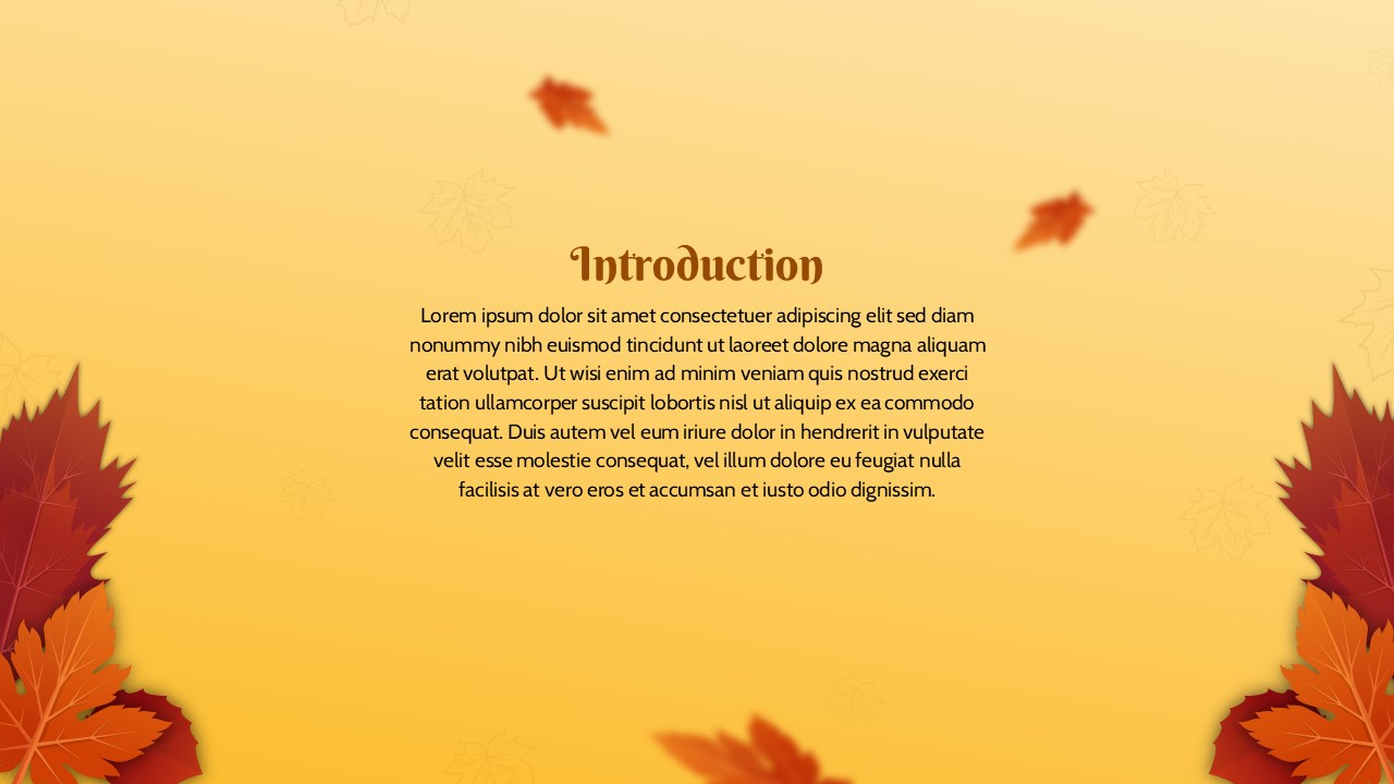 Free Autumn Templates For Presentation