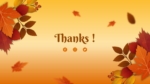 Free Autumn Thank You Background Template