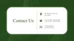 Free Botanical Theme Contact Us Template for PowerPoint and Google Slides