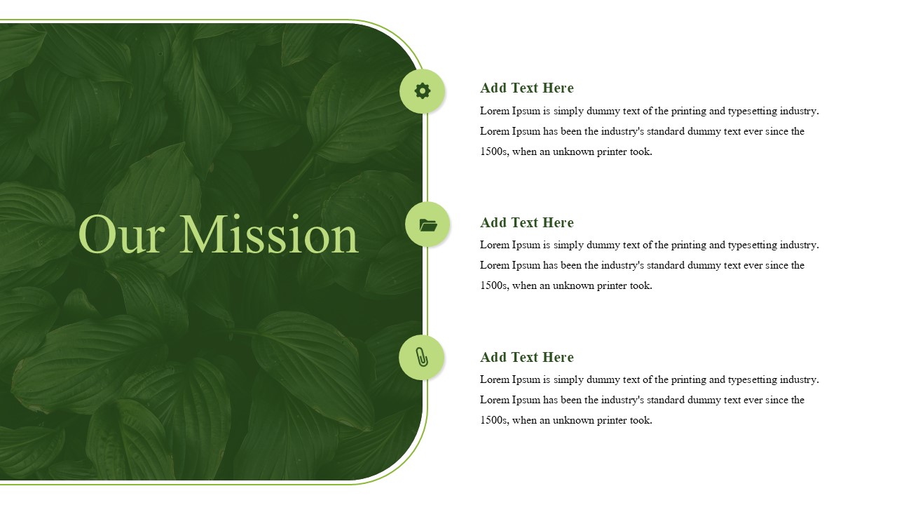 Free Botanical Theme Mission Template