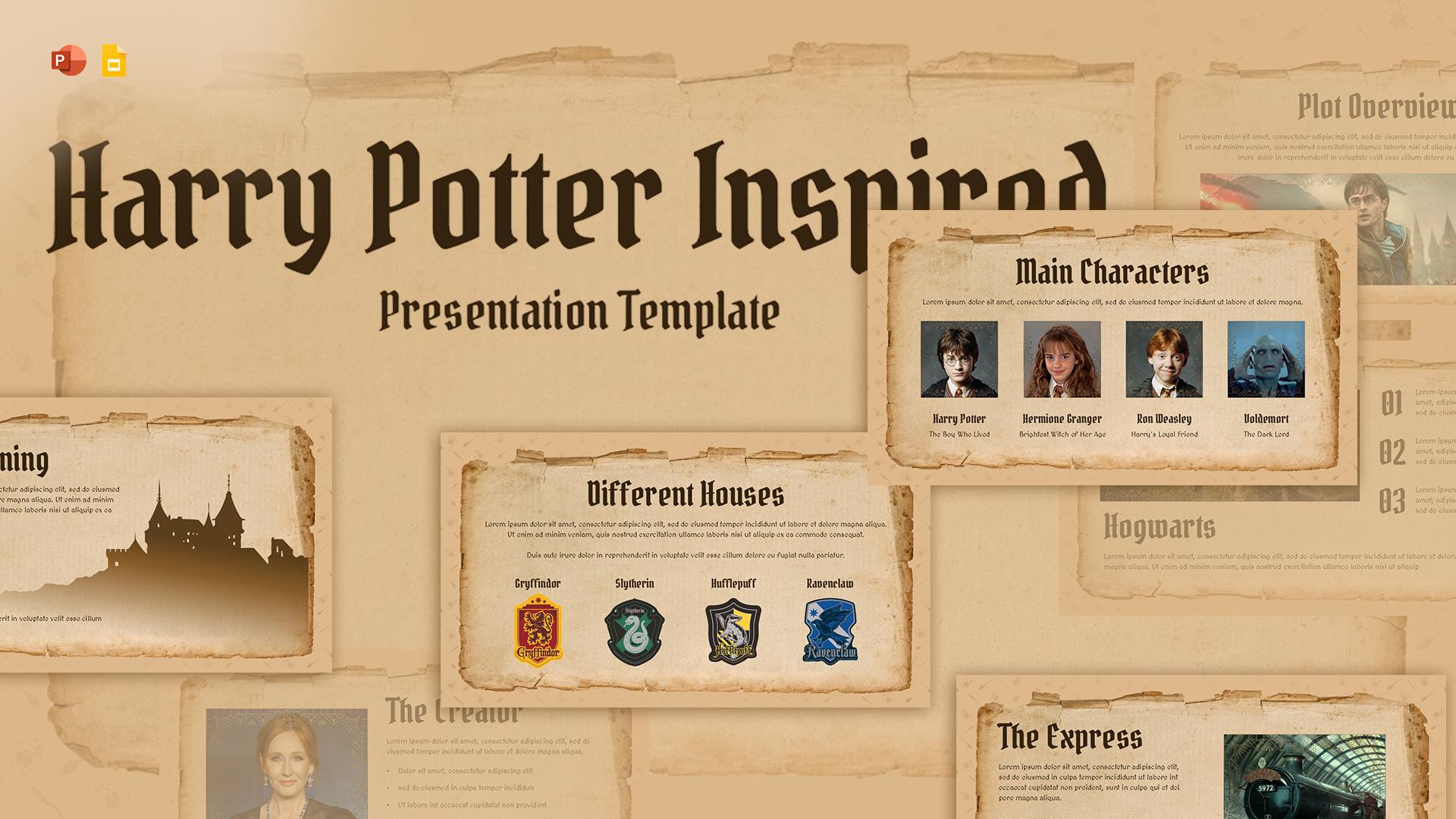 Free Harry Potter Templates For PowerPoint and Google Slides - SlideKit