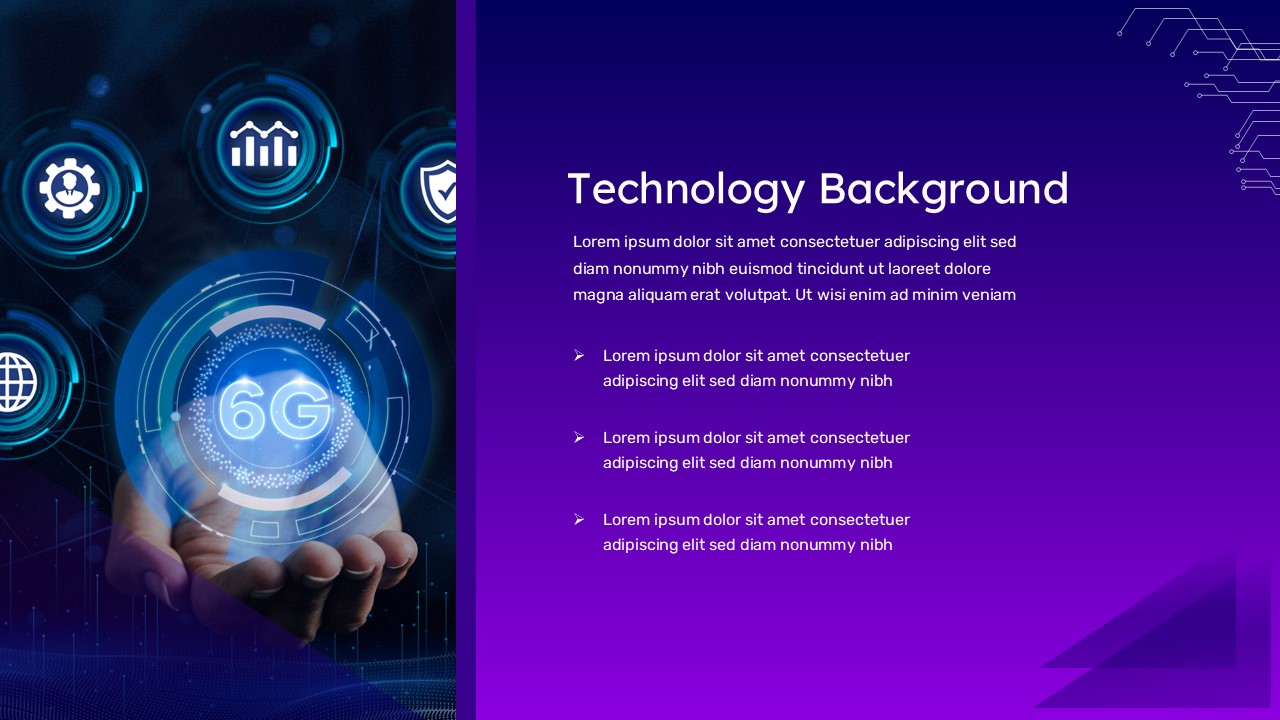 Free Technology Slides Background Template