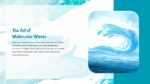 Free The Art of Watercolor Waves Presentation Template