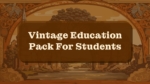 Free Vintage Theme Education PowerPoint Templates