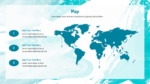 Free Watercolor Waves Theme Map PowerPoint Templates