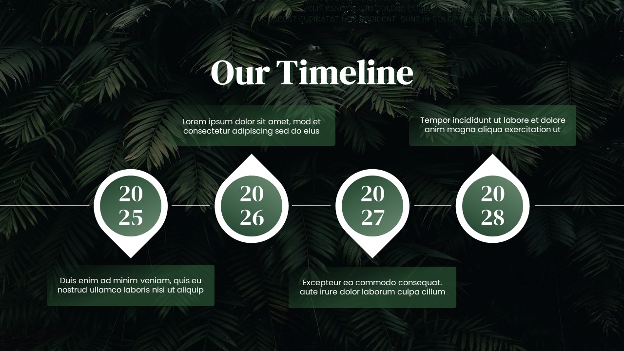 Green Google Timeline Slides Template