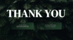 Green Theme Thank You Slides Template