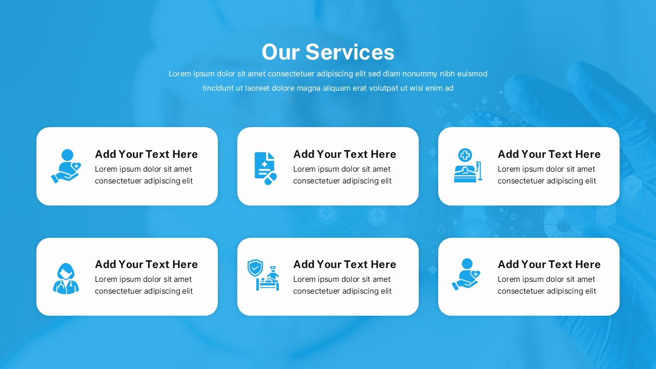 Minimal Medical Service Power Point Templates