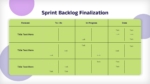 Sprint Backlog Finalization Presentation Template