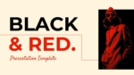 Black And Red Presentation Template For PowerPoint and Google Slides