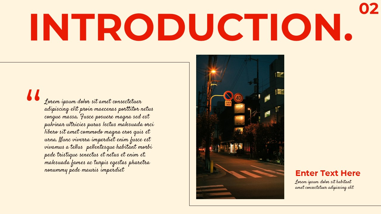 Black And Red Slide Template