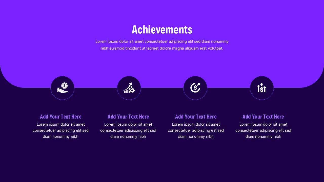 Business Achievements PPT Template and Google Slides