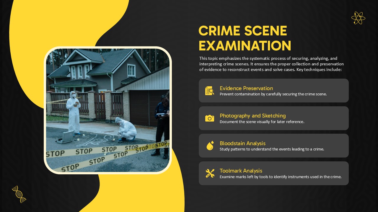 Crime Scence Investigation Presentation Template For PPT and Google Slides