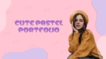Cute Pastel Portfolio Presentation Templates