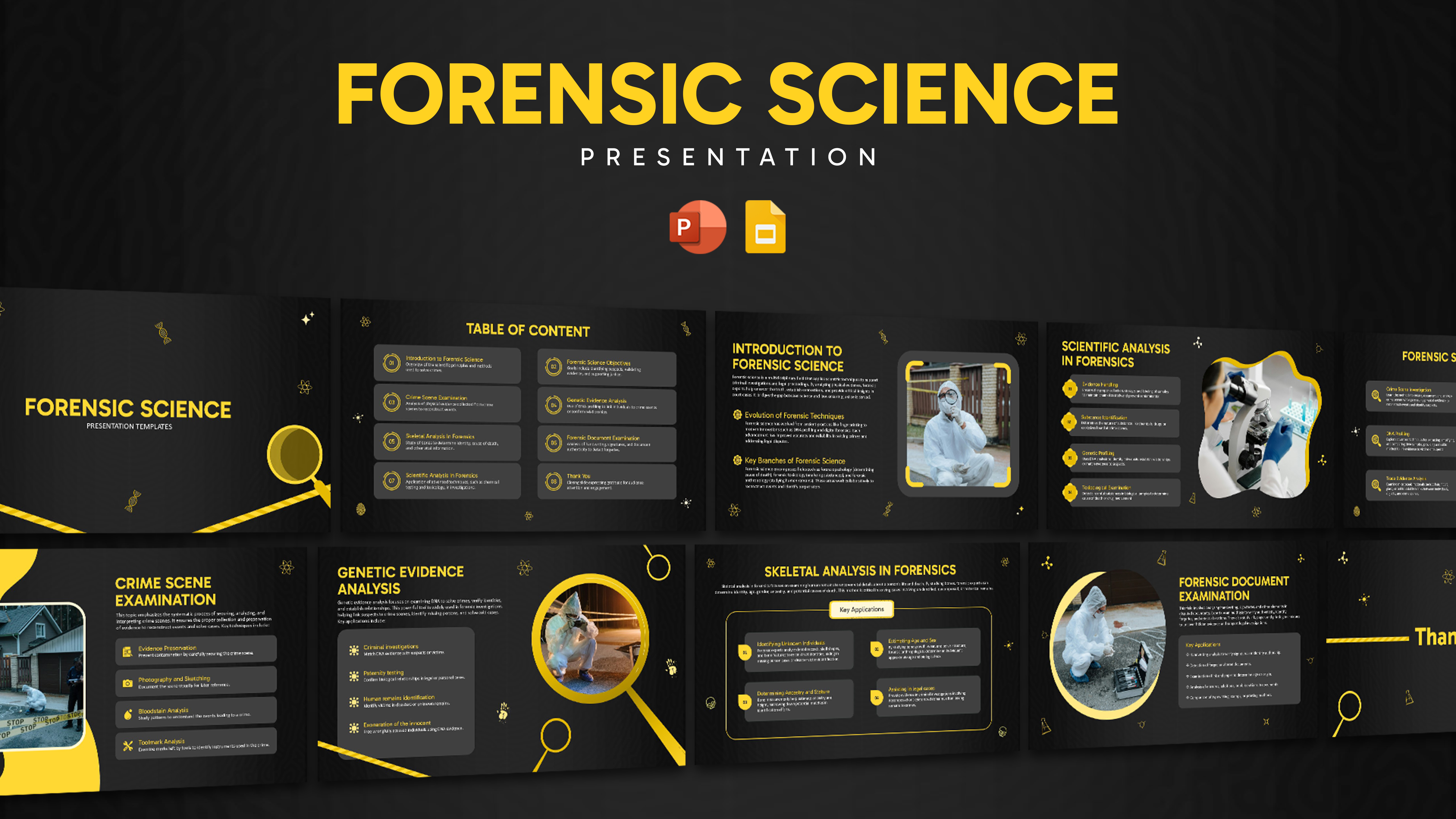 Forensic Science PowerPoint Templates and Google Slides Featured Image
