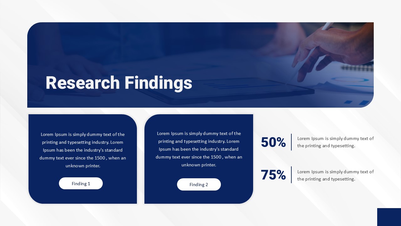 Free PhD Research Finding Template for PowerPoint Google Slides