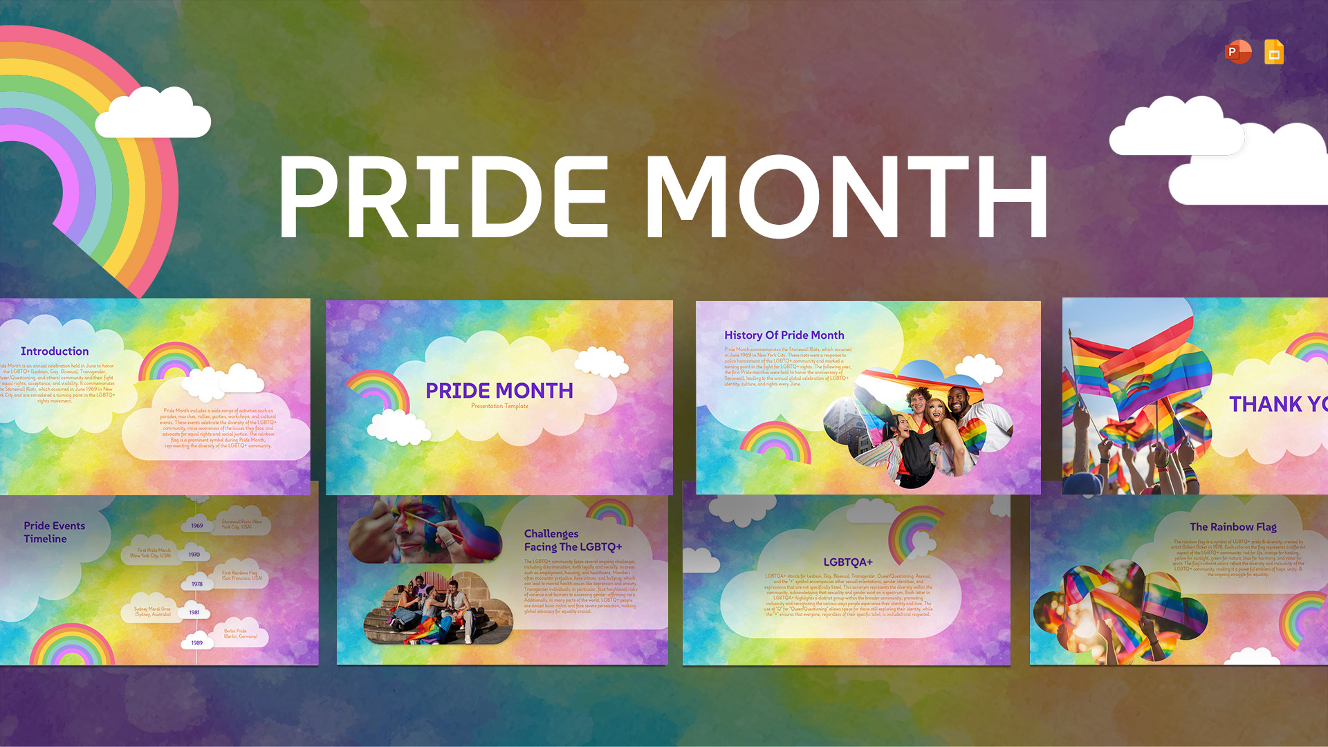 Free Pride Month Presentation Templates Featured Image