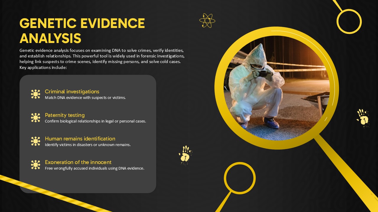 Genetic Evidence Analysis PPT and Google Slides Template