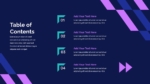 Geometric Theme Business Presentation Table of Content Template for PowerPoint and Google Slides