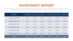 Investment Report PowerPoint Slide Template
