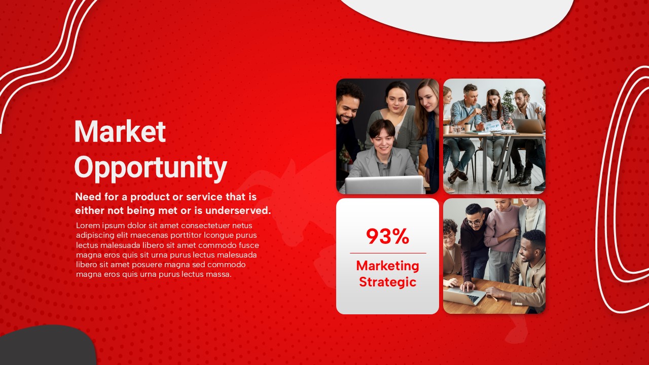 Market Opportunity Presentation Template for Free