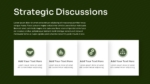 Olive Green Theme Board Meeting Strategies and Discussion Presentation Template