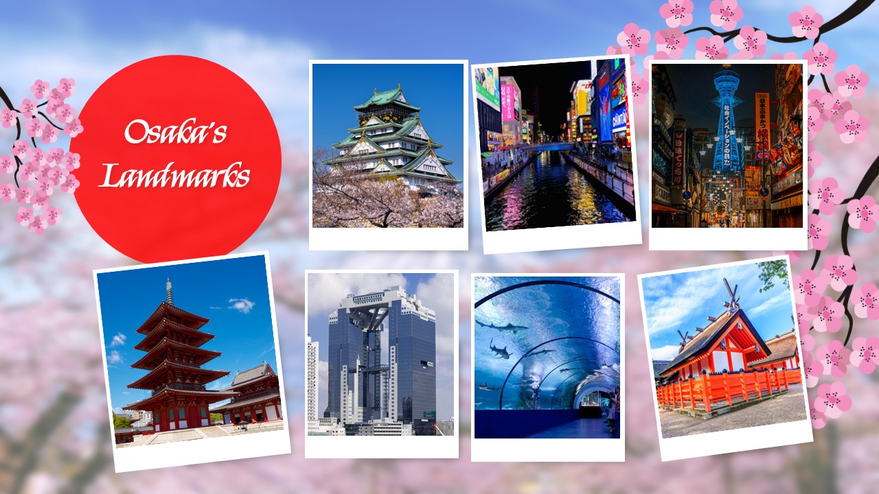 Free Osaka Landmark Presentation Template