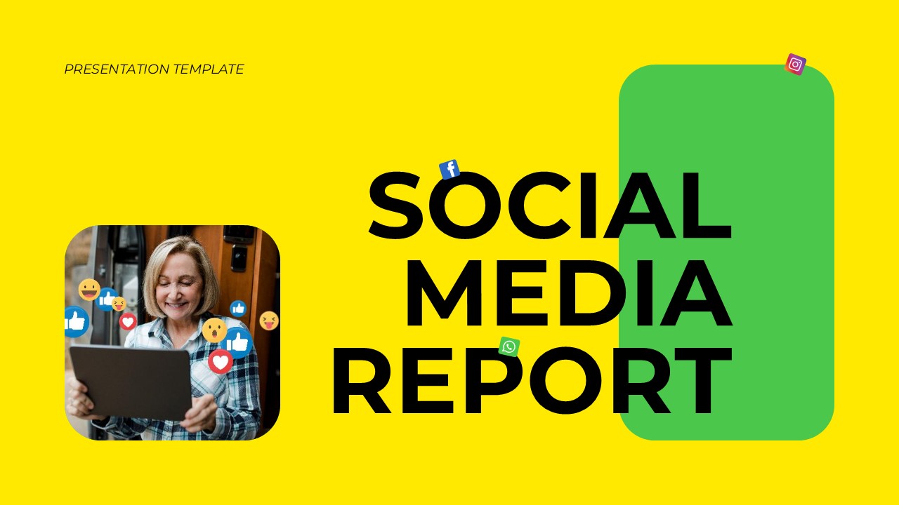 Social Media Report PowerPoint Templates
